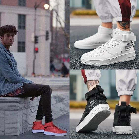 Men's Canvas Hip Hop High-top Shoes