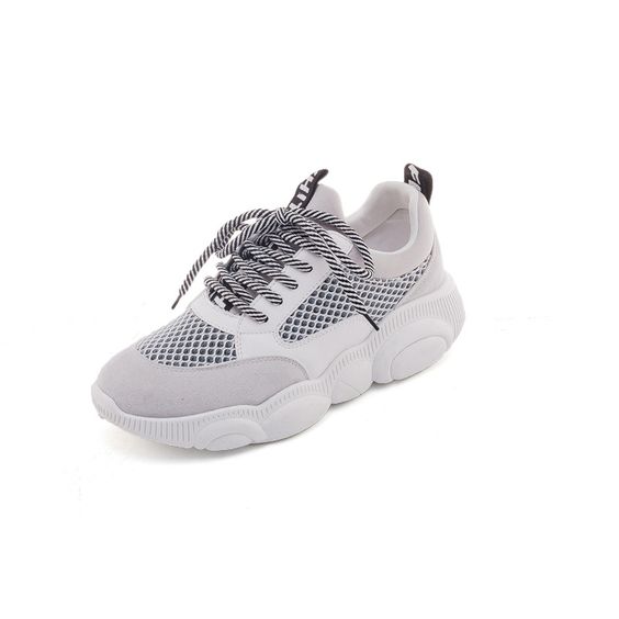 Cute Mesh Platform Dad Sneaker Shoes | Abershoes