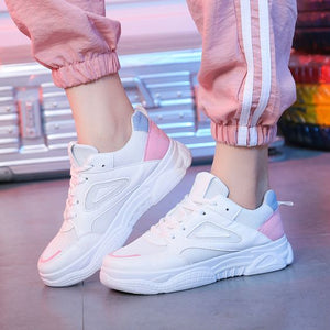 Girly White Sneaker Shoes– Abershoes