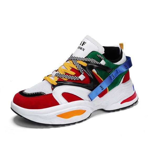 colorful dad sneakers