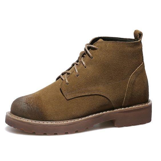 Trendy Leather Martin Booties– Abershoes