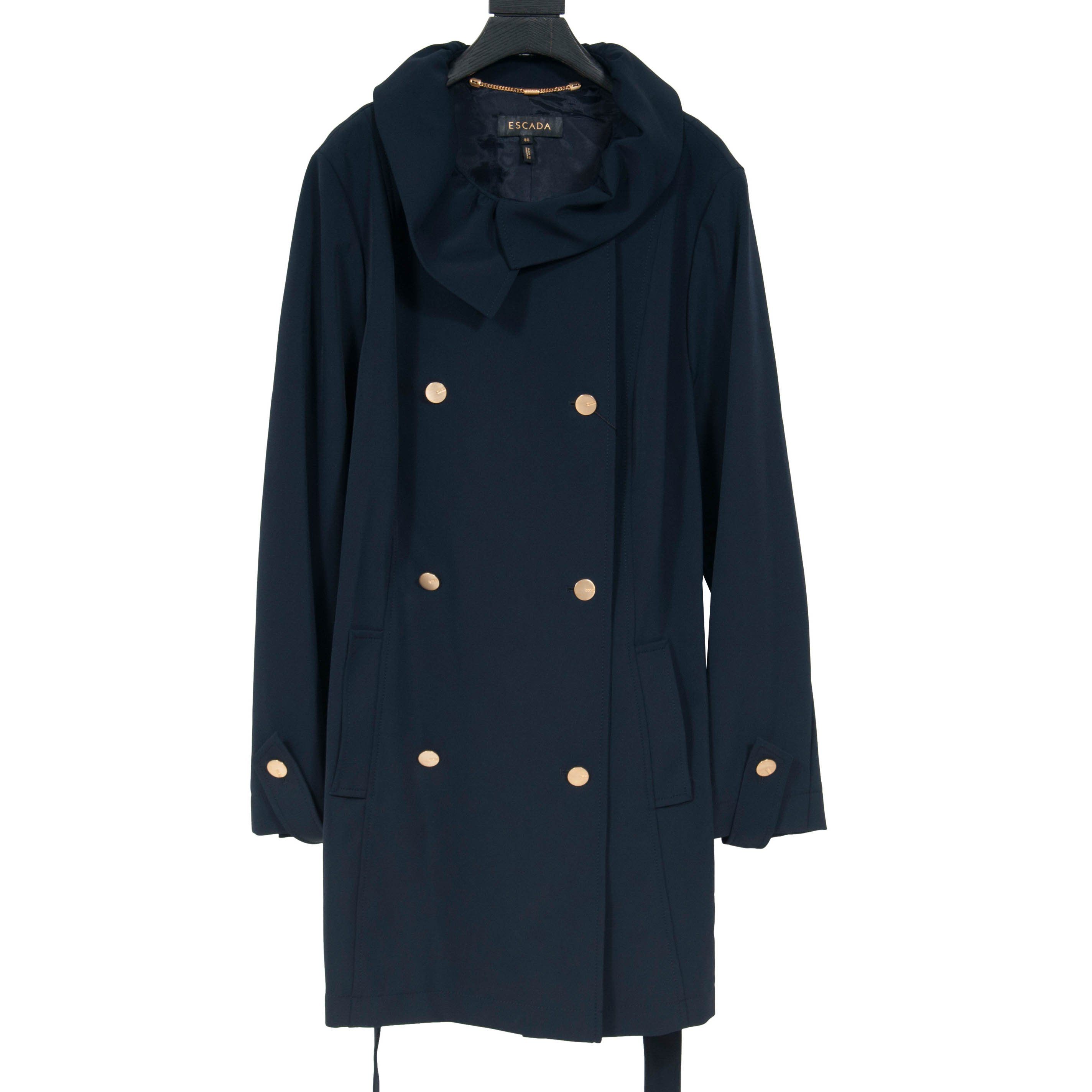 Belted Trench Coat (Navy) – THE-ECHELON