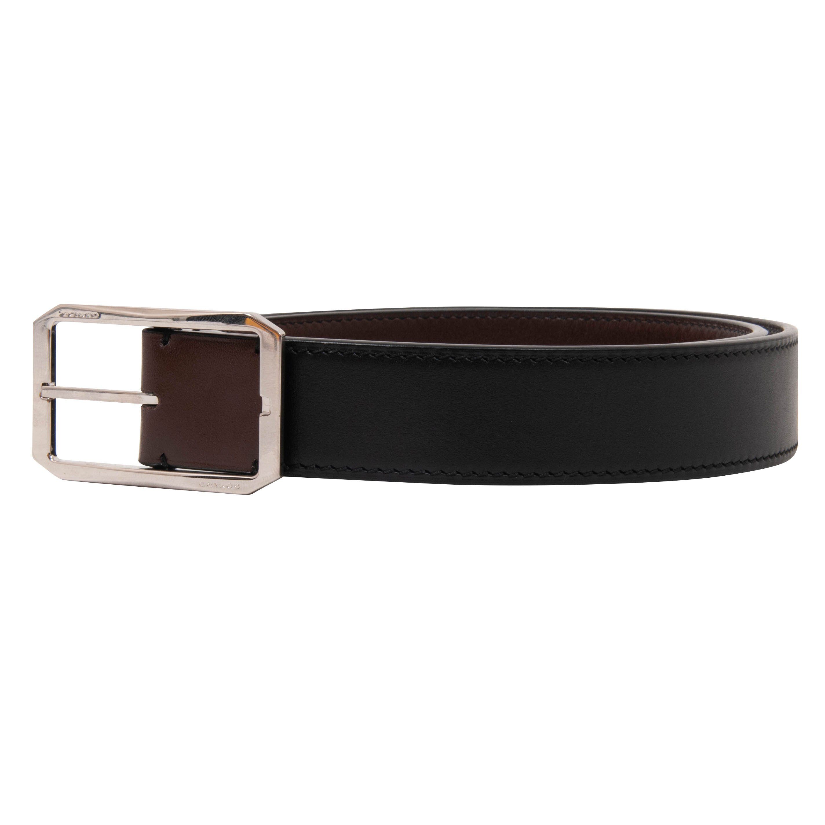 Louis Vuitton LV Shape Reversible Belt Monogram 40MM Prism/Black in  PVC/Calf Leather with Matte Black - US