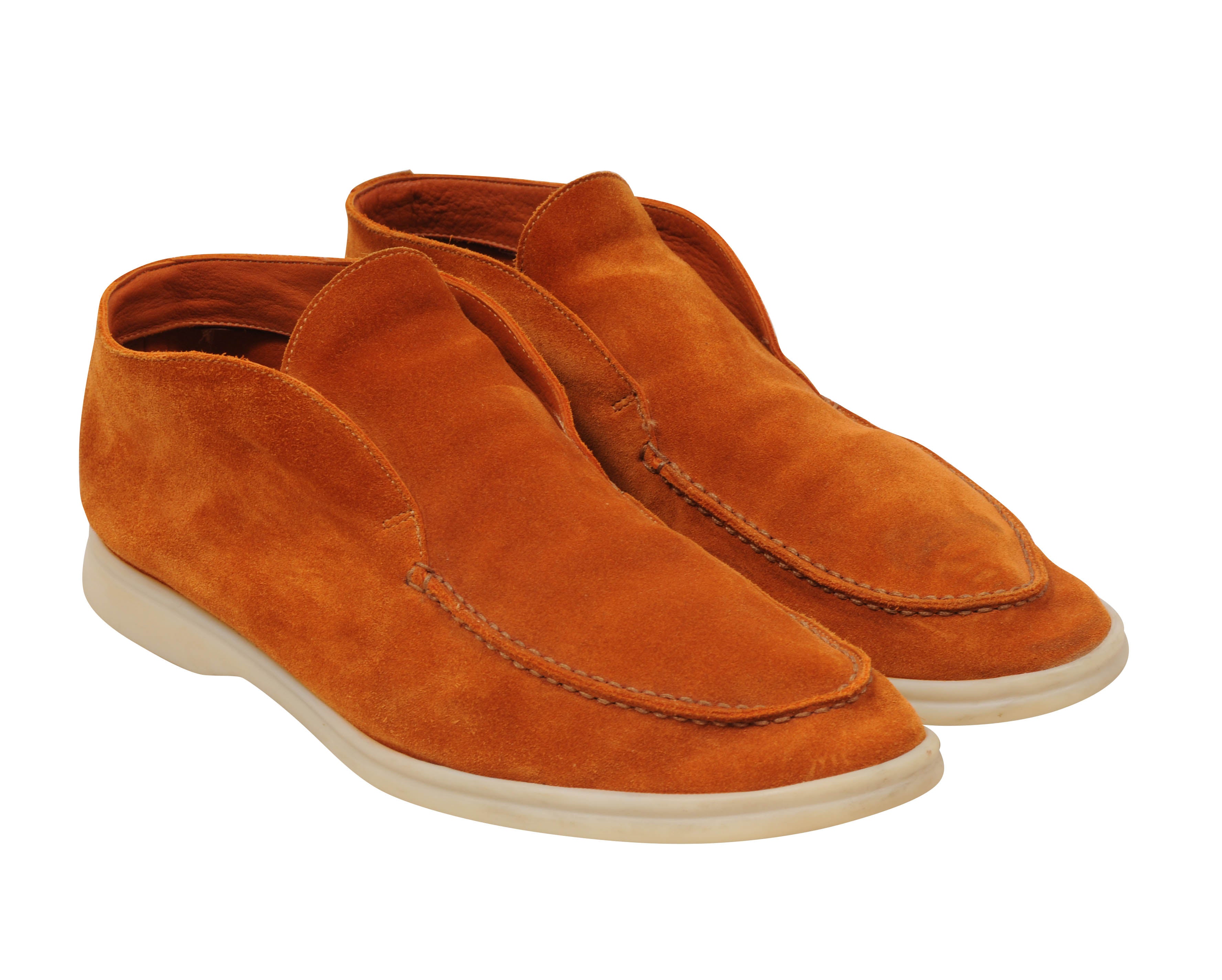 Orange Suede Uomo Open Walk