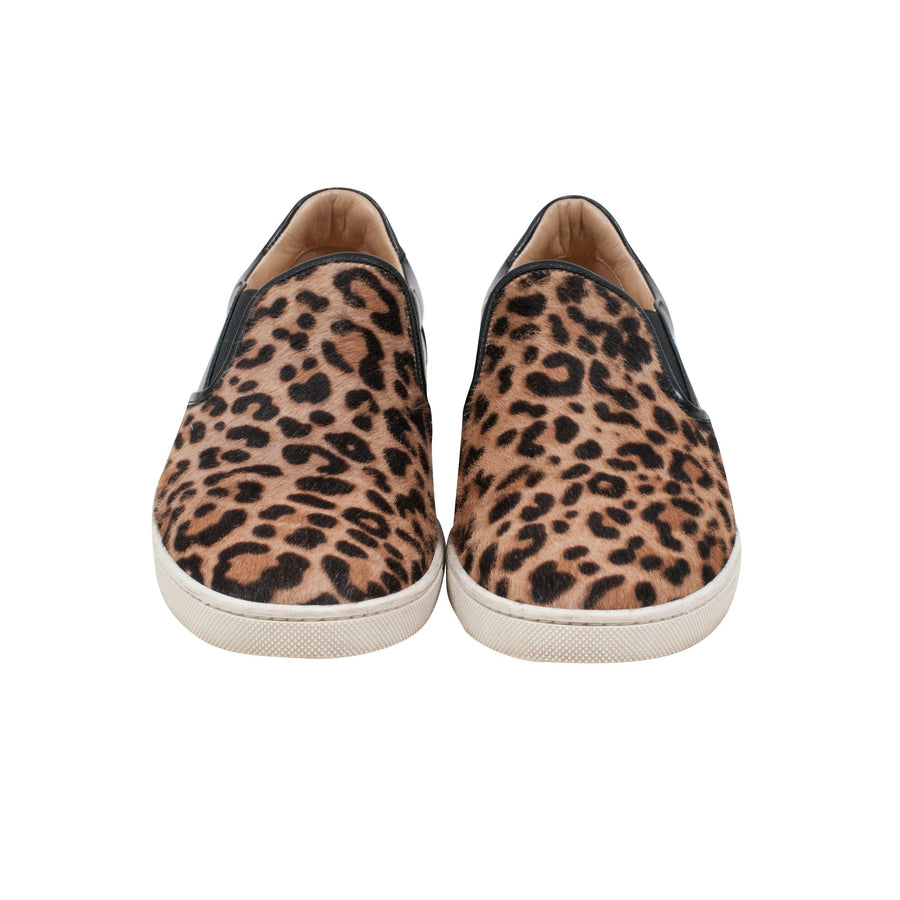 cheetah louboutin sneakers