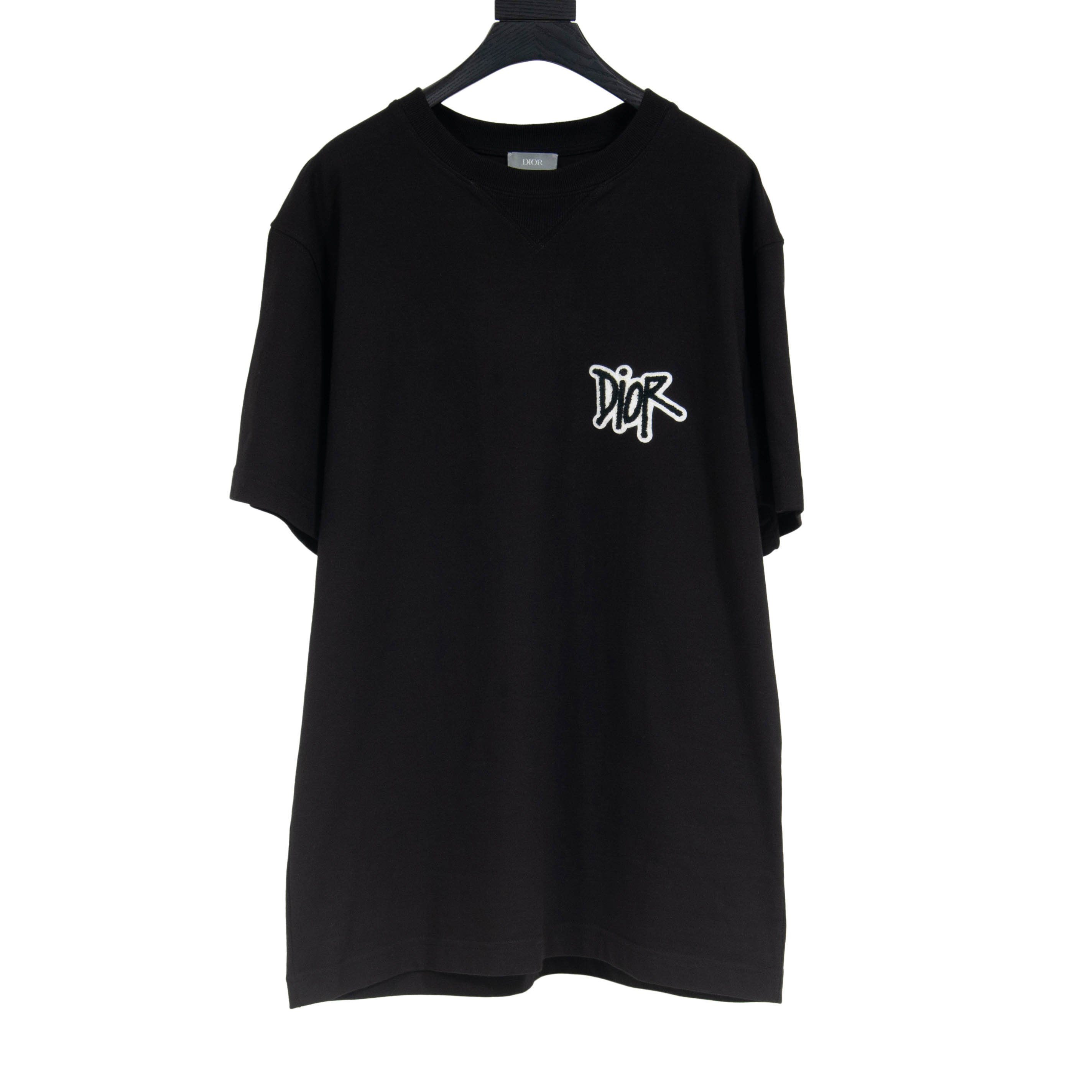 DIOR AND SHAWN STUSSY BLACK TSHIRT  eOutlet
