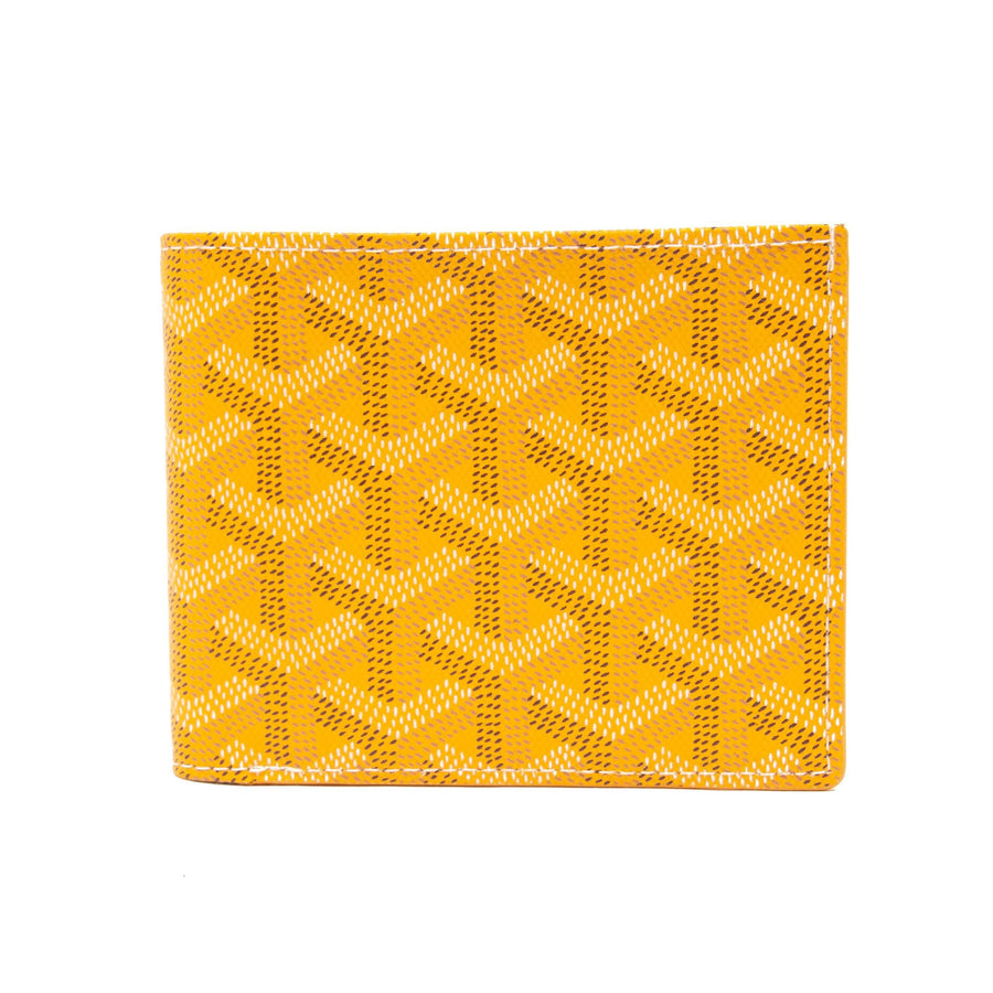 goyard card holder yellow