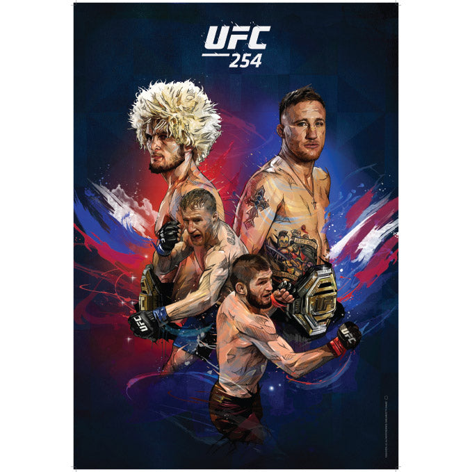 Ufc 254 Artist Series Event Poster Ufc Store