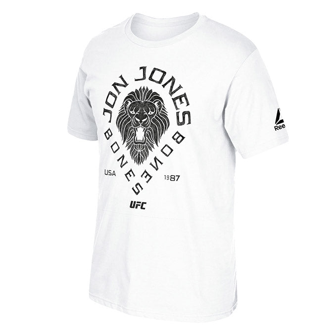 UFC Men's Reebok Jon Jones Black Lion T 