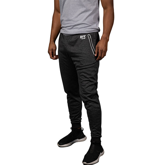 mens grey cuffed joggers