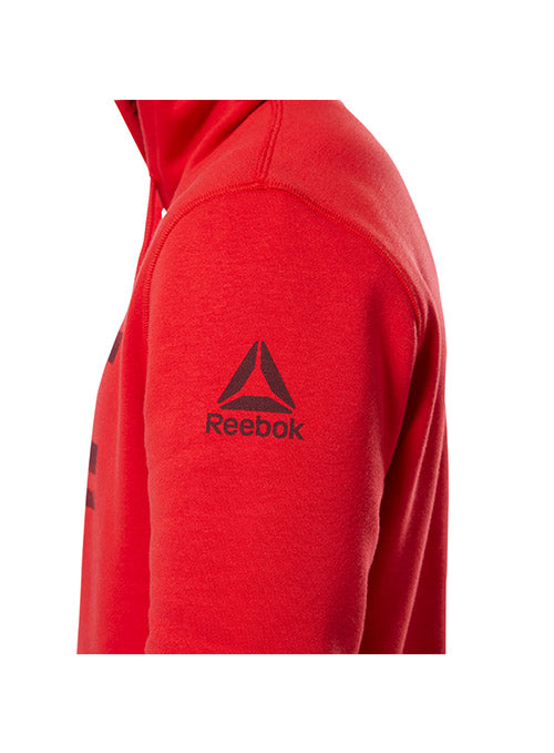 red reebok hoodie