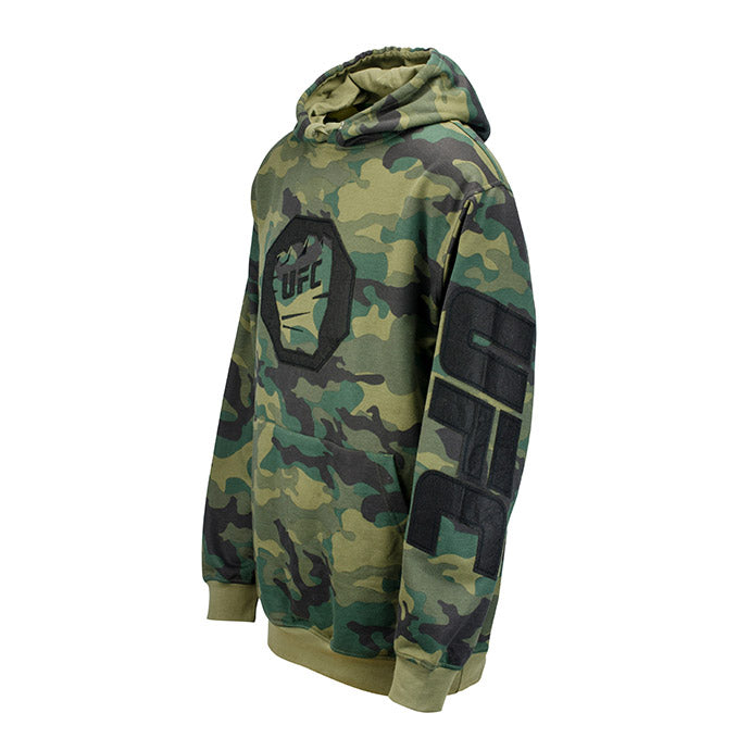 camouflage fleece pullover