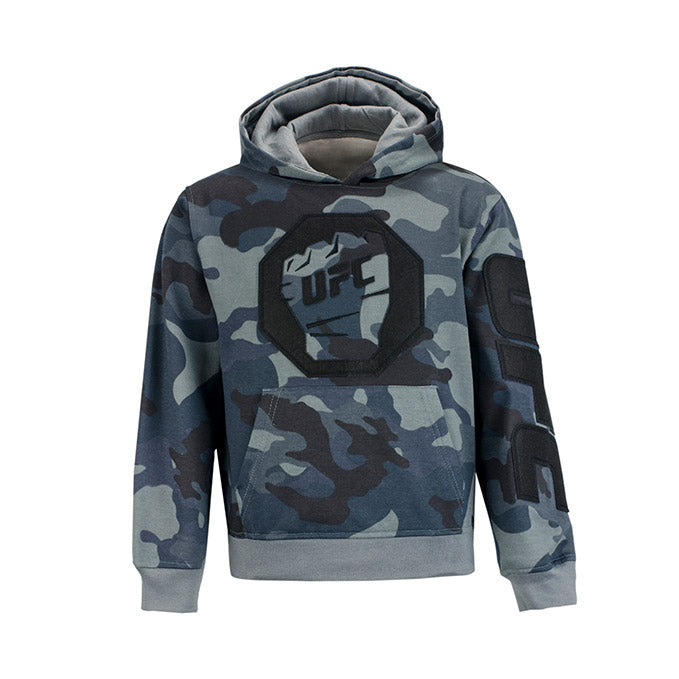 camouflage fleece pullover