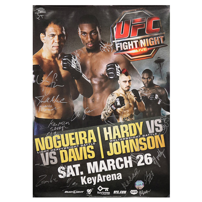 Ufc Fight Night 24 Seattle Nogueira Vs Davis Autographed Event Po Ufc Store