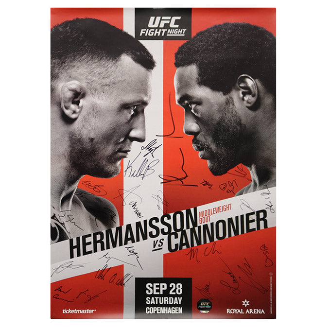 Ufc Fight Night Copenhagen Autographed Event Poster Ufc Store