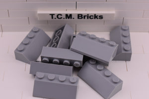 Light Bluish Gray / 3037 TCM Bricks Slope 45 2 x 4