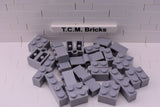 Light Bluish Gray / 3830 TCM Bricks Hinge Brick 1 x 4 Swivel Top and Base