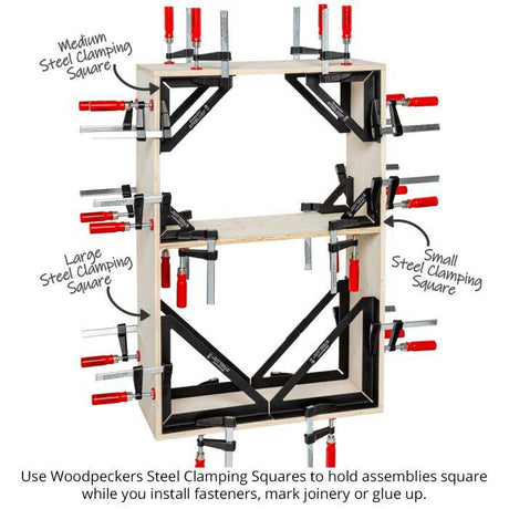 Clamping Squares Mini Woodpeckers CSP-M-CK-4 for Small Projects