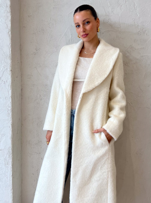 Manning Cartell Moon Child Maxi Coat in Off White - Coco & Lola