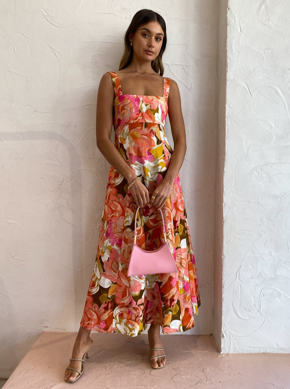 Acler Tate Dress in Pink Bouquet - Coco & Lola
