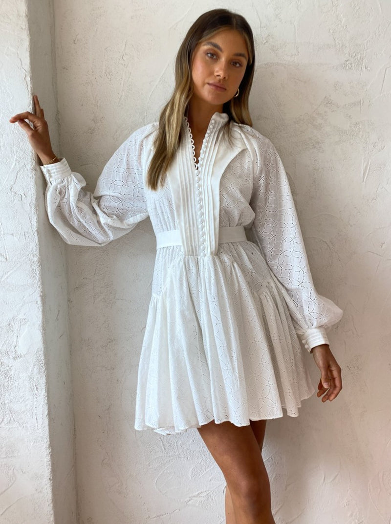 Acler Gibson Dress in White - Coco & Lola