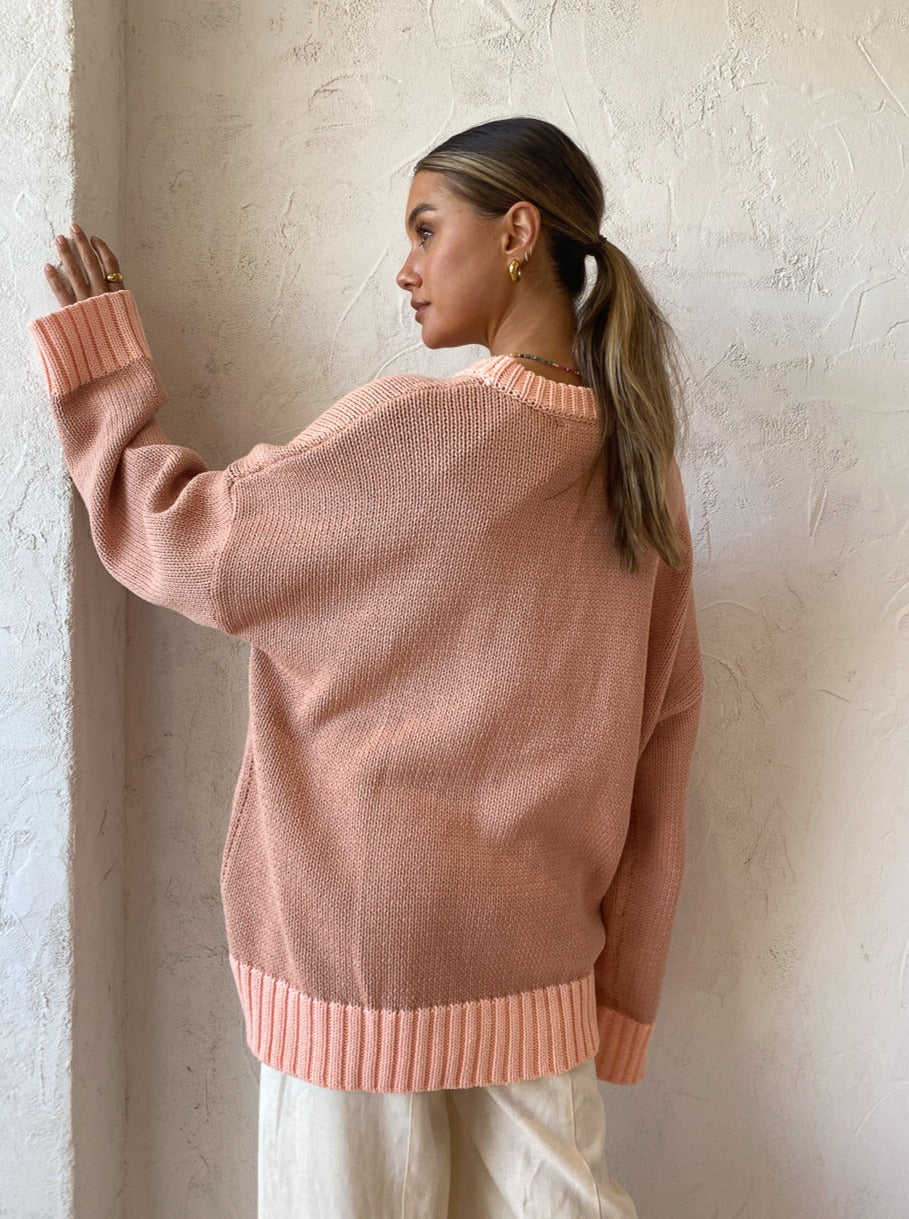 Blanca Chambord Knit in Pink Coco & Lola