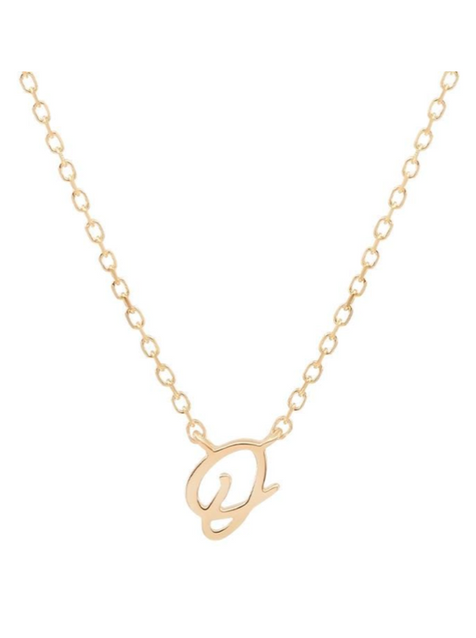 14k Solid Gold Love Letter Necklace – by charlotte