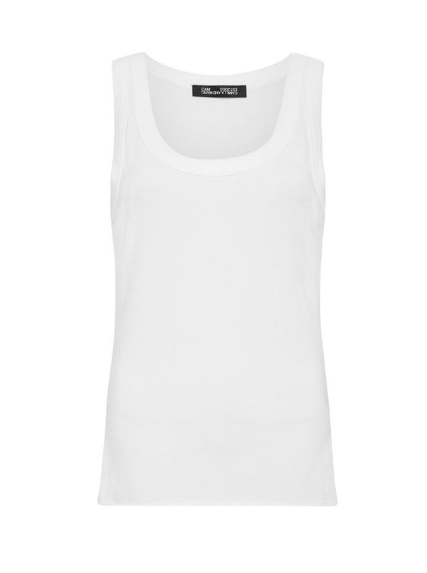 Camilla and Marc Light Weight Park Tank in White - Coco & Lola