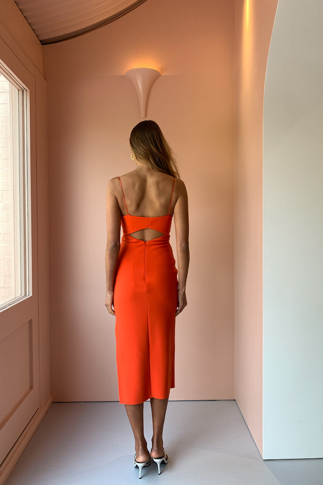 orange bec and bridge dress