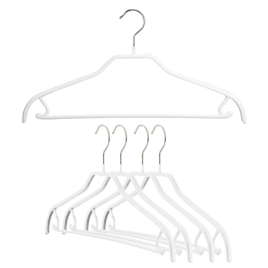 Mawa by Reston Lloyd Silhouette Series Non-Slip Space Saving Clothes Hanger, Style 45/F, Set of 10, Black