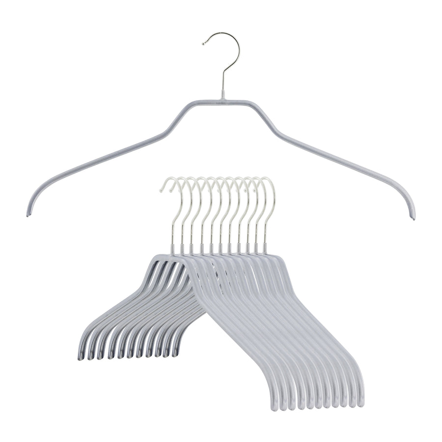 Zoom Wooden Hanger, Flat Form Shirt Hanger, White –