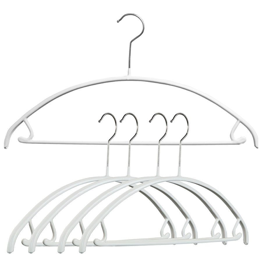 Mawa by Reston Lloyd Silhouette Series Non-Slip Space Saving Clothes Hanger, Style 45/F, Set of 10, Black