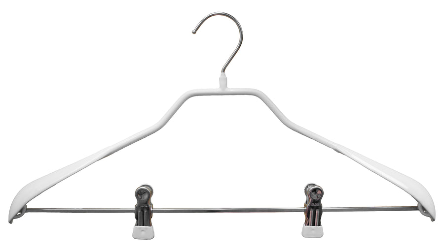 BodyForm Series- Steel Coated Hanger, Wide Shoulder Support, Wide Widt –