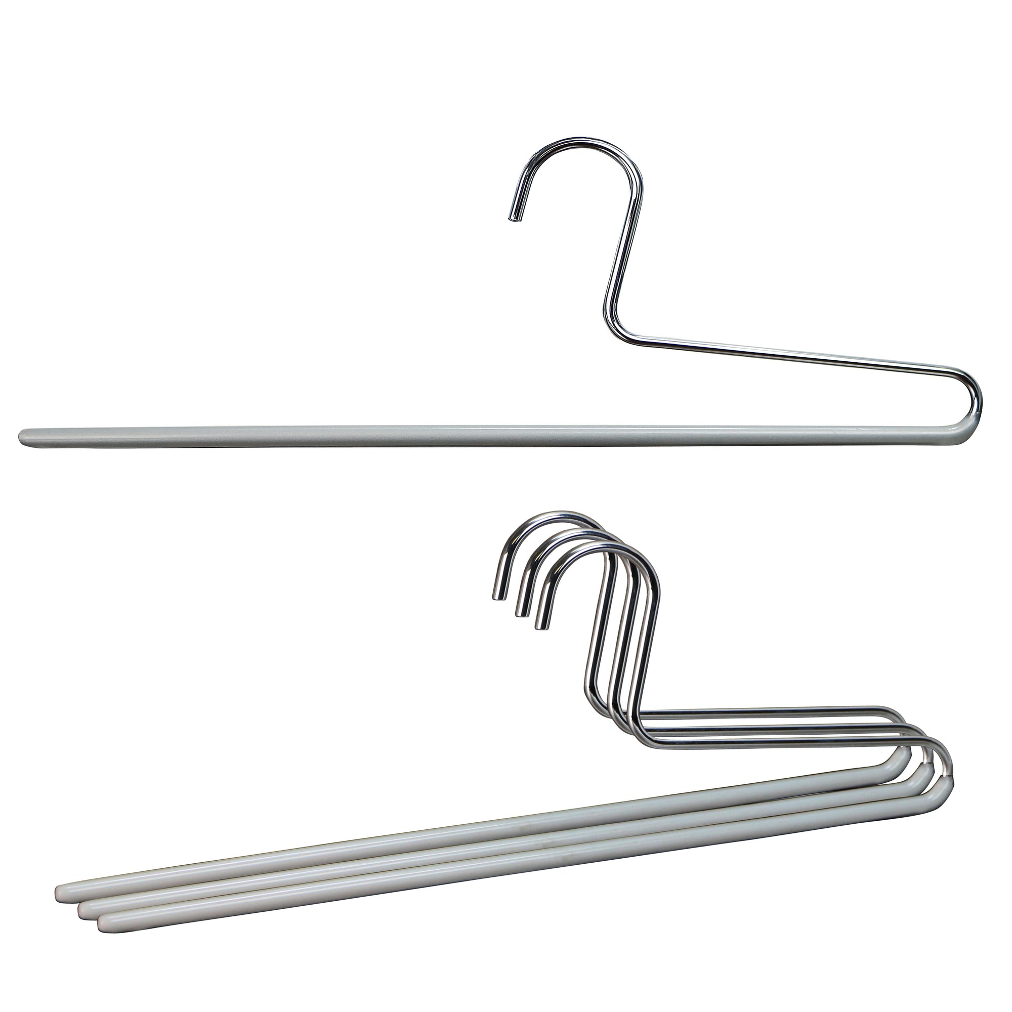 Pant Hanger with Grip Coating, KH-1, Silver – mawa-hangers.com