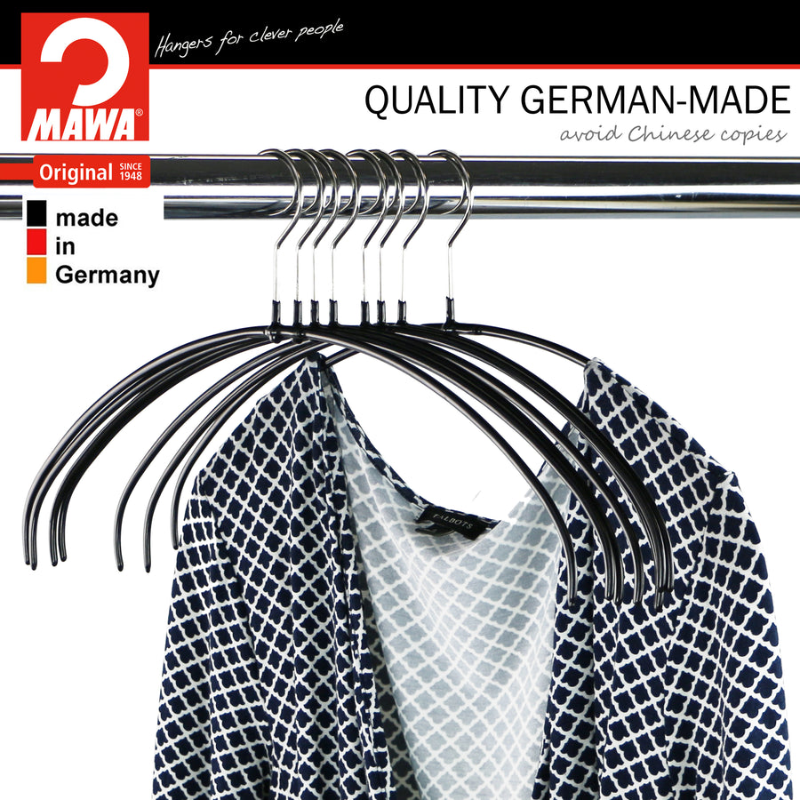 Euro Shirt, Sweater, Steel Non-Slip Clothing Hanger, Narrow Width, Mod –