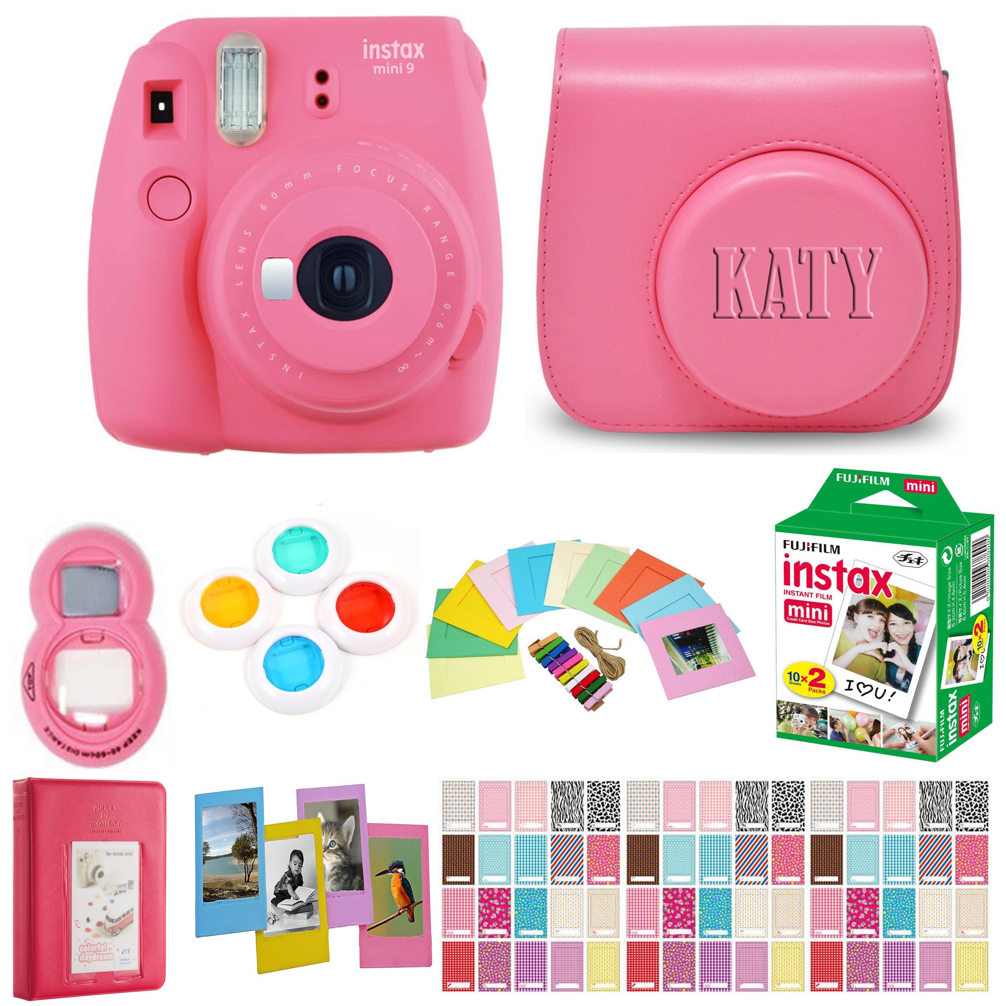 Veilig actrice Aanpassingsvermogen Fujifilm Instax Mini 9 Instant Film Camera - Flamingo Pink with Matchi –  gift-geeks.com