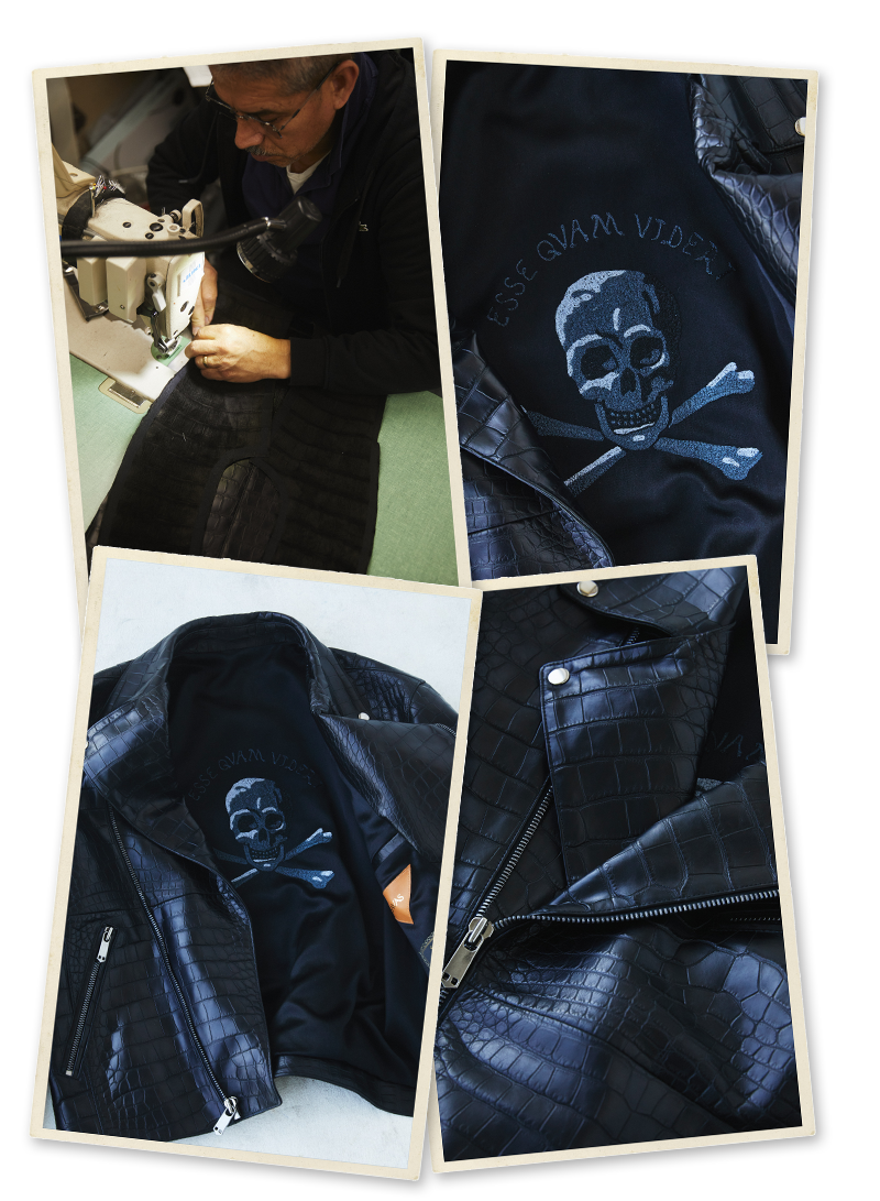 jacket and embroidery detail photos, sewing photo