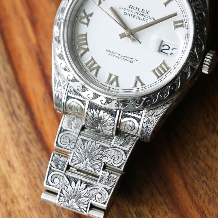 hand engraved rolex