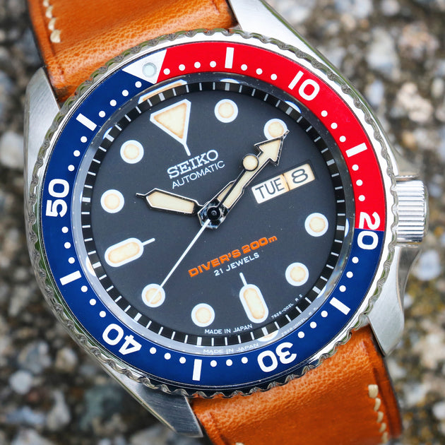 Seiko SKX007J with Dark Pepsi bezel – Parkburydunn