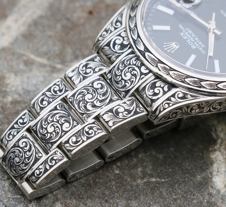 hand engraved rolex