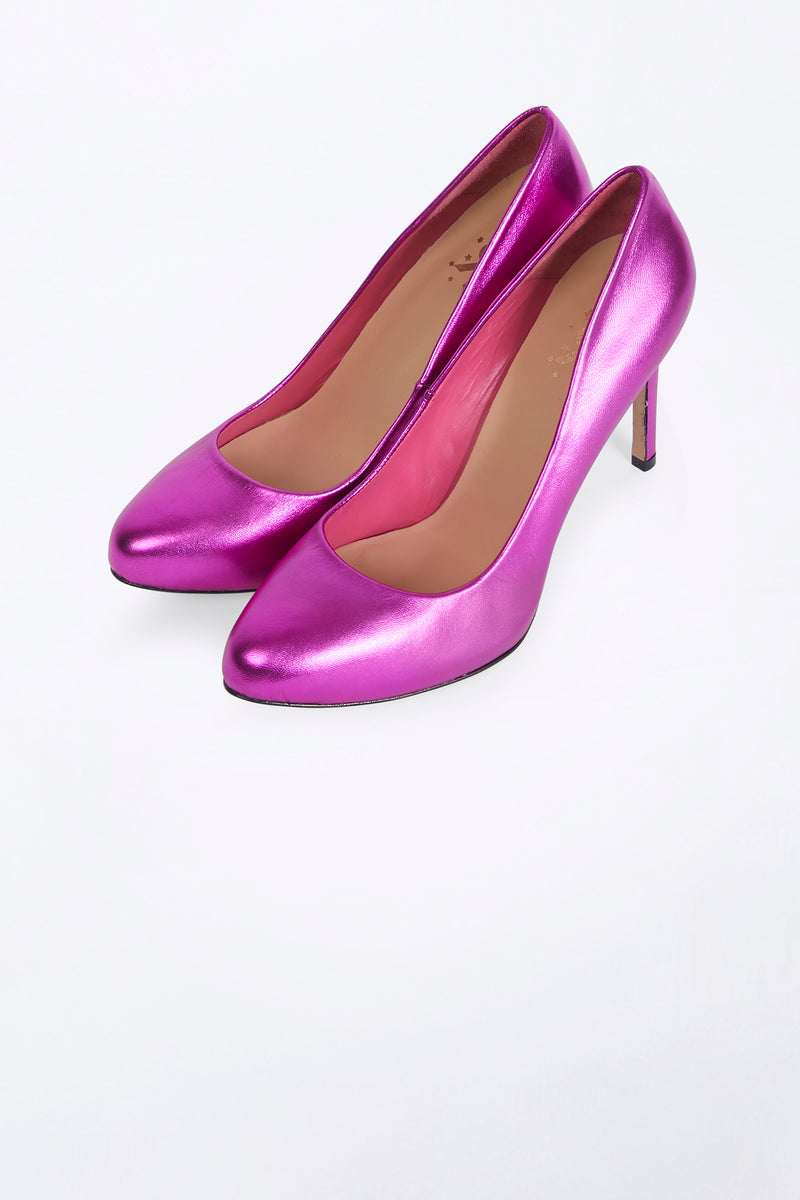 fuchsia high heels