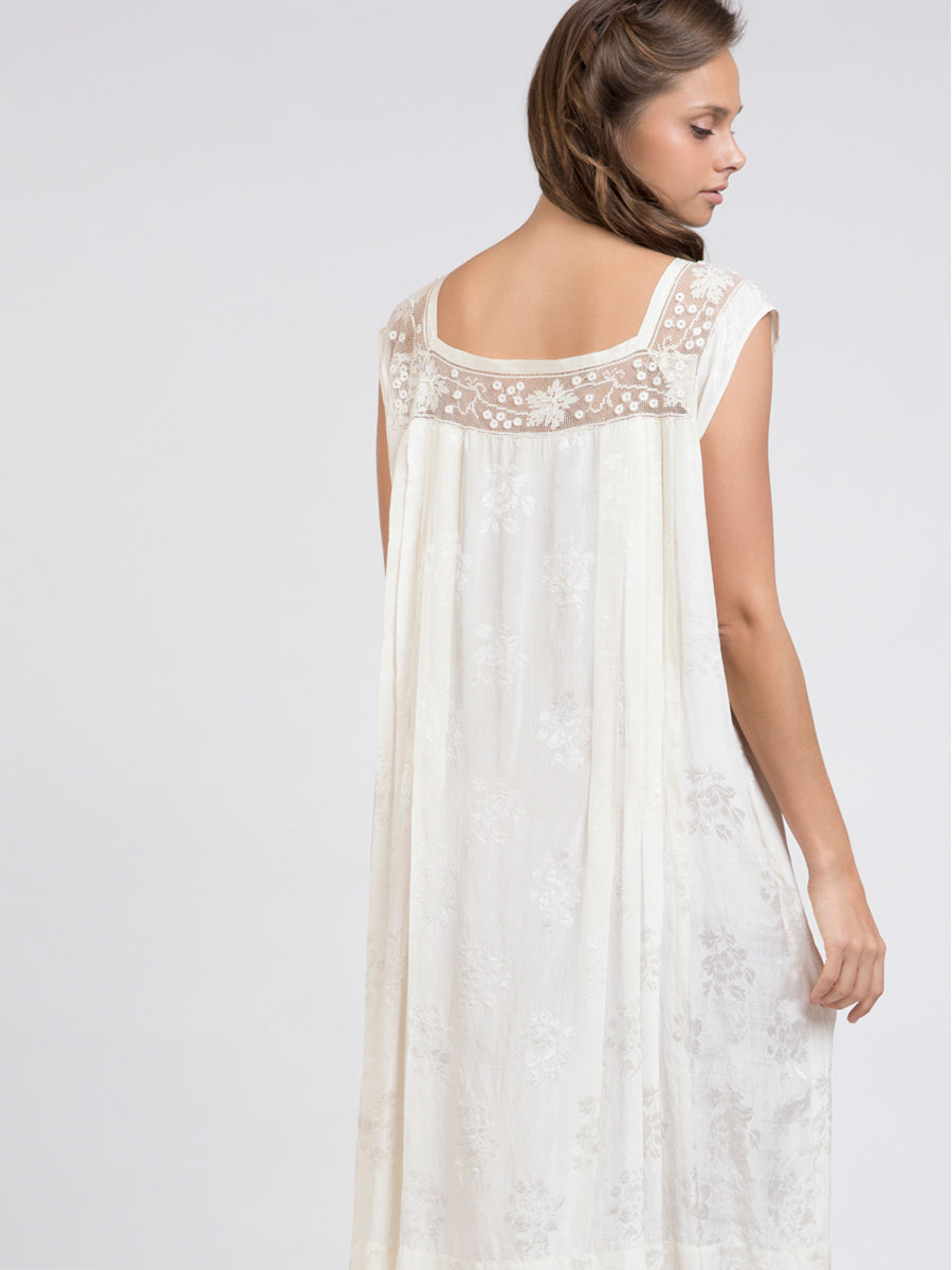 white 20s dress