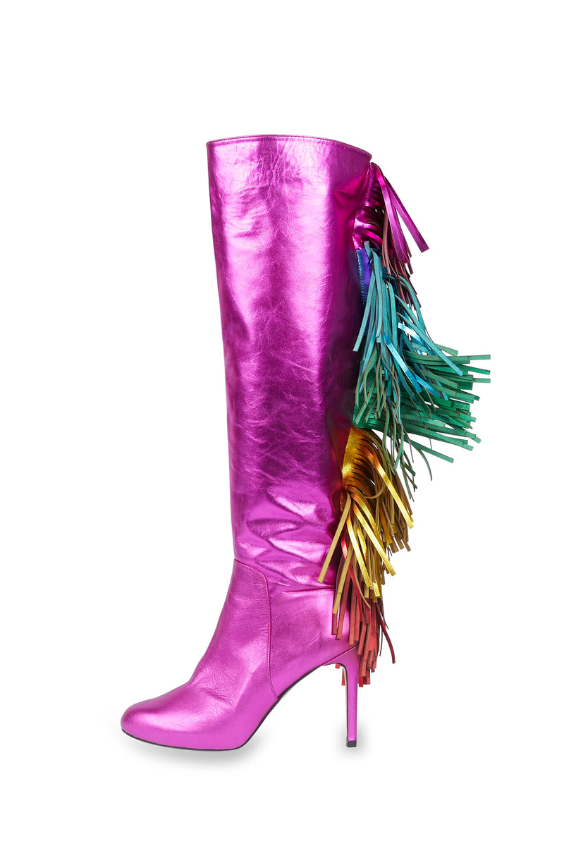 unicorn high heel boots