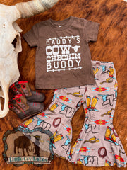 Daddy’s Cow Checkin’ Buddy Tee