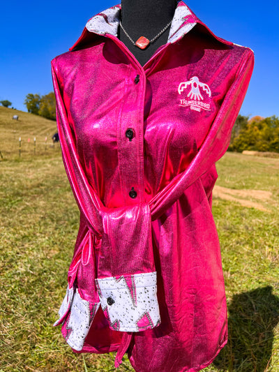 Pink Bolt Button Up by Thunderbird Brand