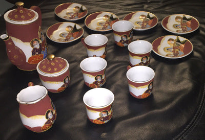 Satsuma Japanese Porcelain 15 Piece Hand Painted Tea Set - Emblem LD 7 - Deal Changer