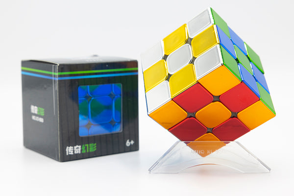 OJIN Yongjun YJ MGC II 3x3 V2 M Vitesse Cube YJ MGC 3 V2 3 Couches Puzzle  Cube Magique 3x3x3 avec Un trépied Cube et Un Sac Cube (Autocollant)