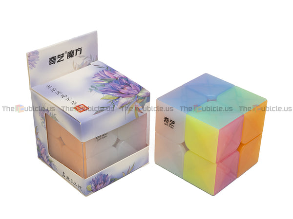 QiYi Pillowed 2x2 Keychain Cube Stickerless → MasterCubeStore