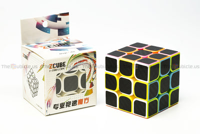 Speed Cube 3x3 Carbon Fiber with Solving Overview