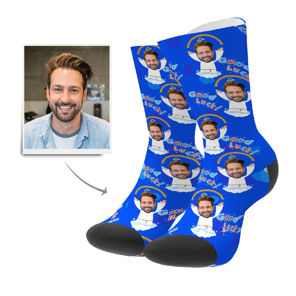 Gesicht Socken Bedrucken mit Foto Winkel - Heute bis zu 49% sparen